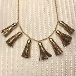 Bauble bar leather pendant necklace